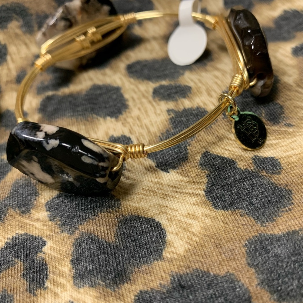 Bourbon and bowties bangle bracelet